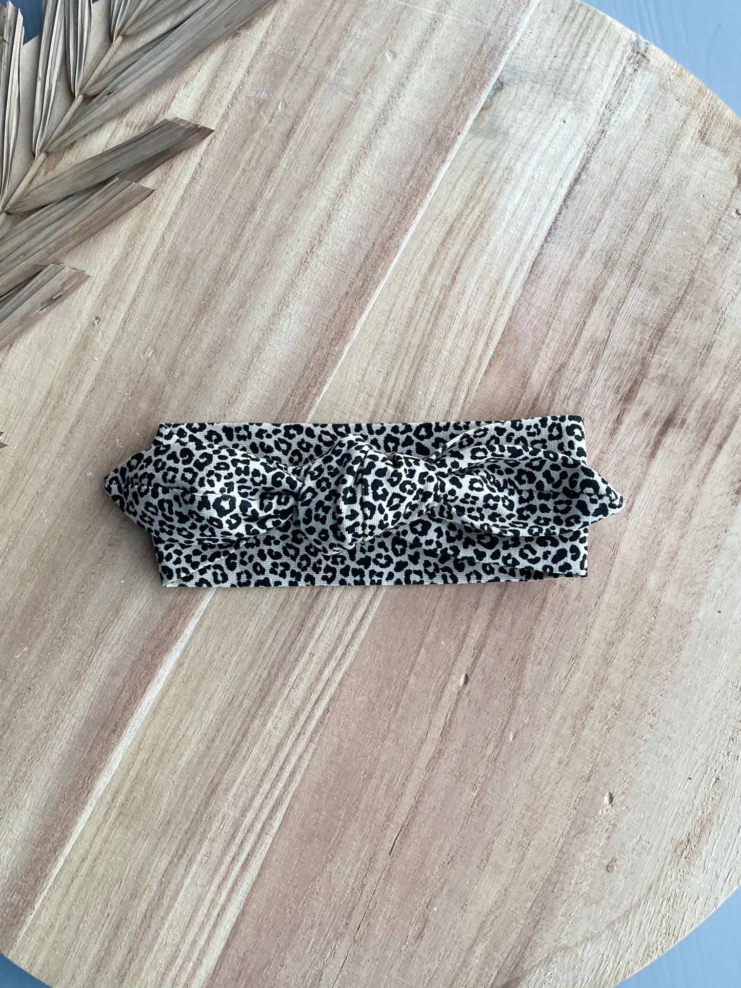 Haarbandje - Topknot - Sandy Leopard